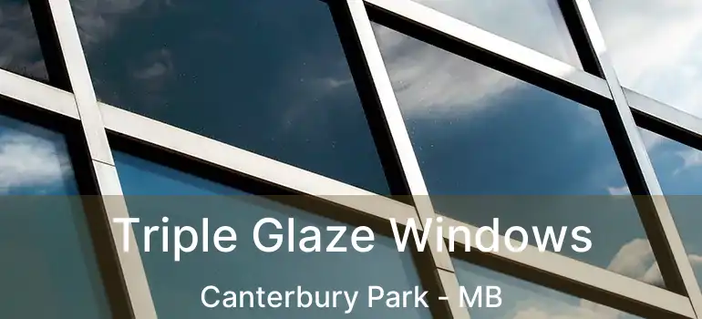  Triple Glaze Windows Canterbury Park - MB
