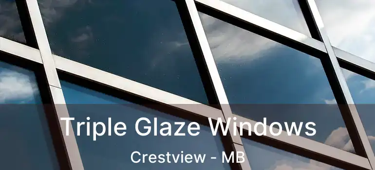 Triple Glaze Windows Crestview - MB