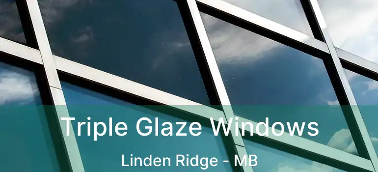  Triple Glaze Windows Linden Ridge - MB
