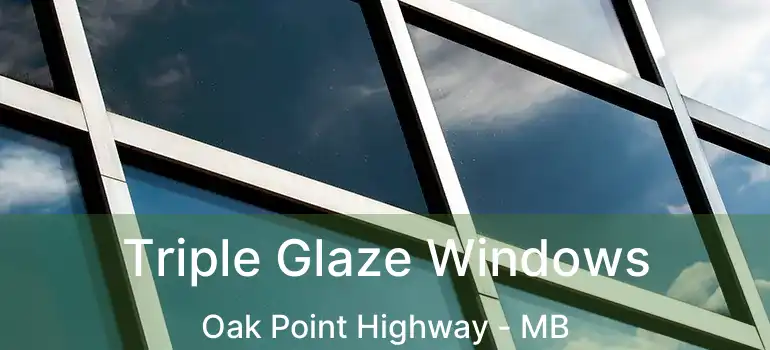  Triple Glaze Windows Oak Point Highway - MB