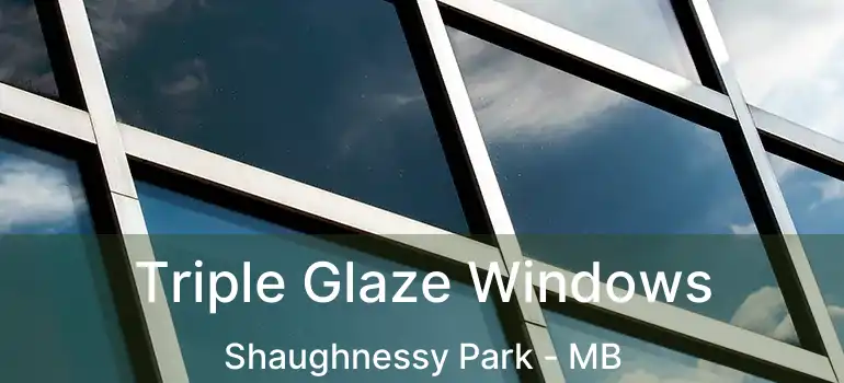  Triple Glaze Windows Shaughnessy Park - MB