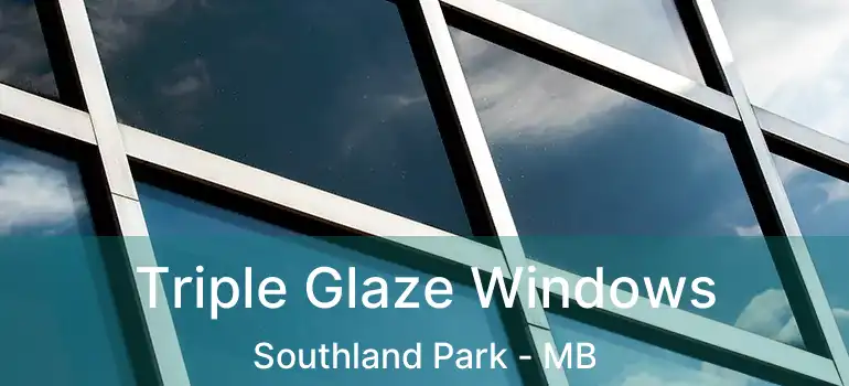  Triple Glaze Windows Southland Park - MB
