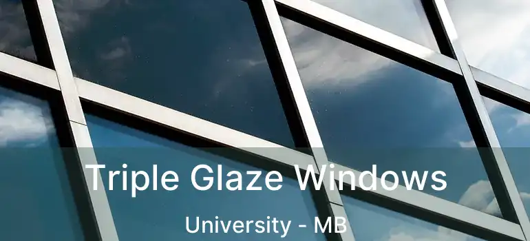  Triple Glaze Windows University - MB