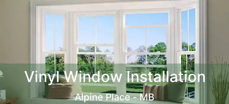  Vinyl Window Installation Alpine Place - MB