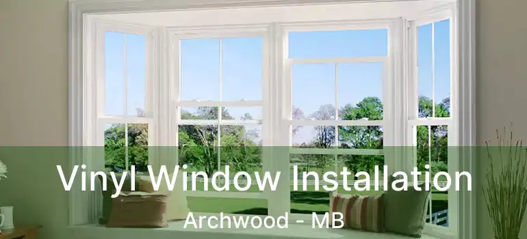  Vinyl Window Installation Archwood - MB