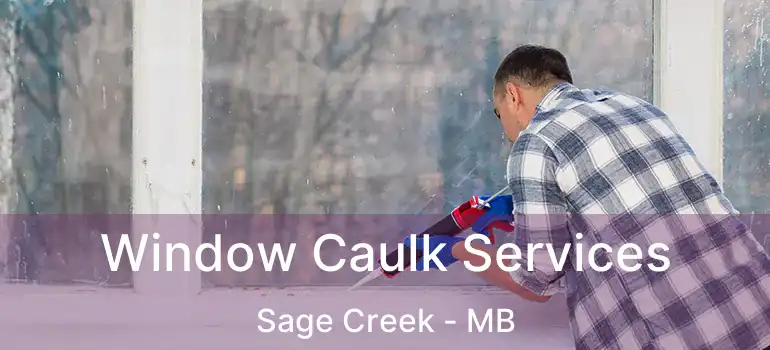  Window Caulk Services Sage Creek - MB