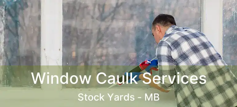  Window Caulk Services Stock Yards - MB