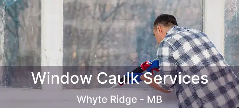  Window Caulk Services Whyte Ridge - MB