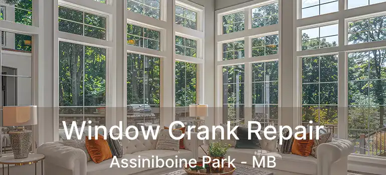  Window Crank Repair Assiniboine Park - MB
