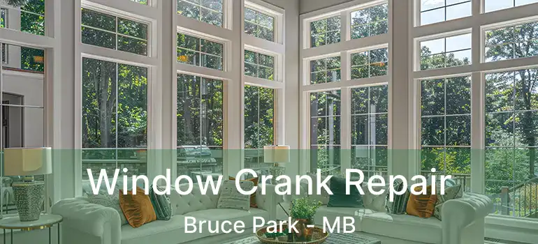  Window Crank Repair Bruce Park - MB