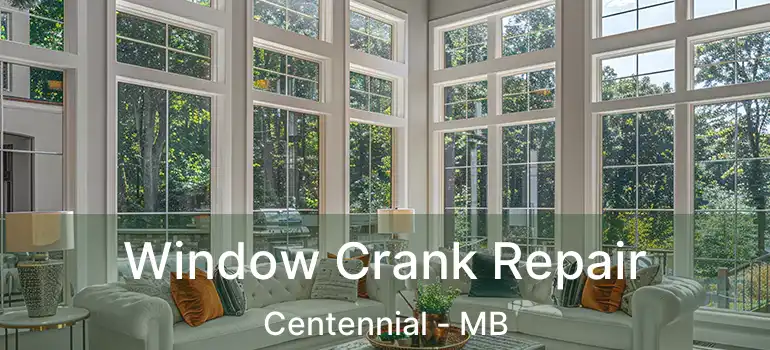  Window Crank Repair Centennial - MB