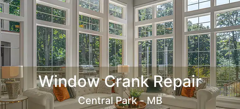  Window Crank Repair Central Park - MB