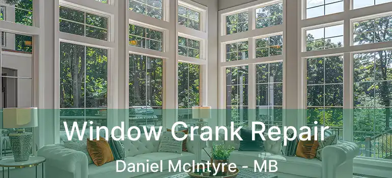  Window Crank Repair Daniel McIntyre - MB