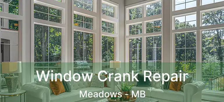  Window Crank Repair Meadows - MB