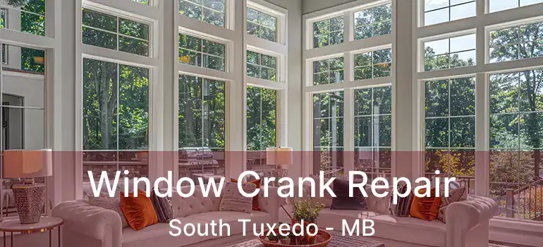  Window Crank Repair South Tuxedo - MB