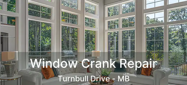 Window Crank Repair Turnbull Drive - MB