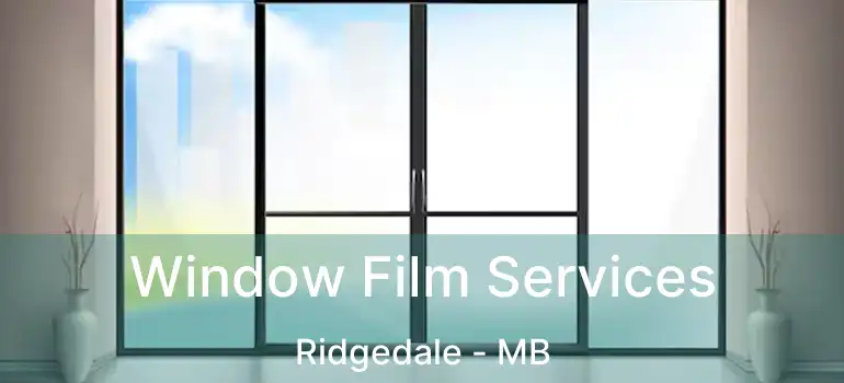  Window Film Services Ridgedale - MB