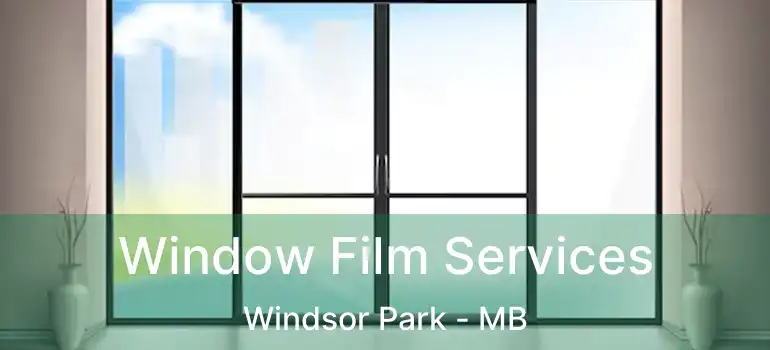  Window Film Services Windsor Park - MB