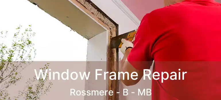  Window Frame Repair Rossmere - B - MB