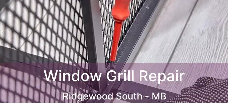  Window Grill Repair Ridgewood South - MB
