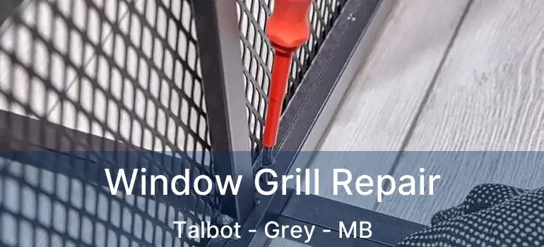  Window Grill Repair Talbot - Grey - MB