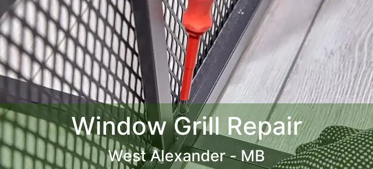  Window Grill Repair West Alexander - MB