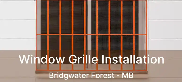  Window Grille Installation Bridgwater Forest - MB