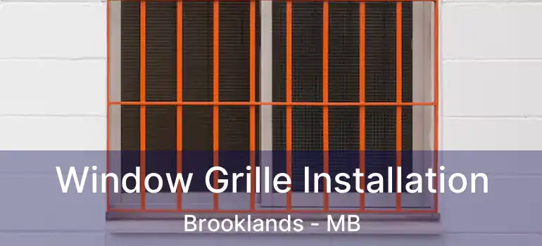  Window Grille Installation Brooklands - MB