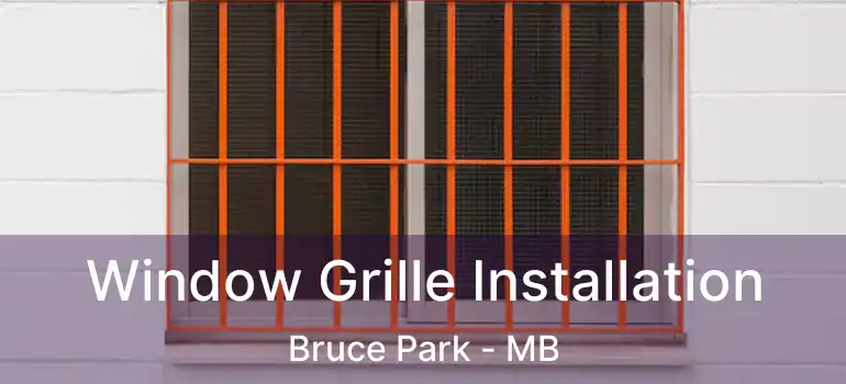  Window Grille Installation Bruce Park - MB
