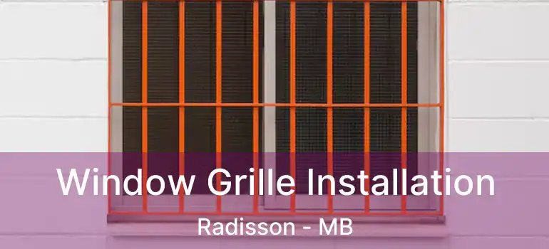  Window Grille Installation Radisson - MB