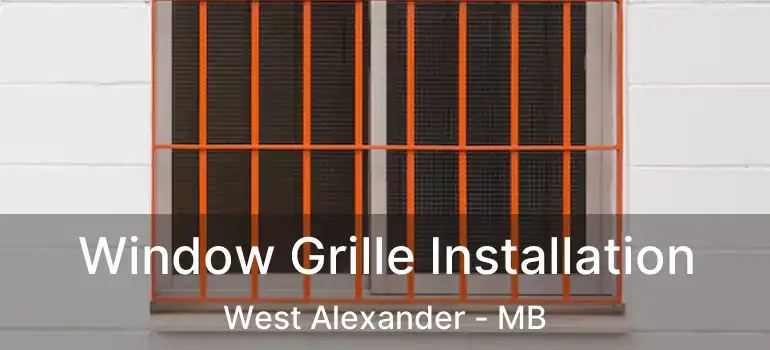  Window Grille Installation West Alexander - MB