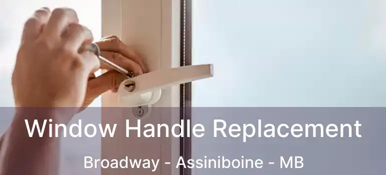  Window Handle Replacement Broadway - Assiniboine - MB