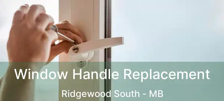  Window Handle Replacement Ridgewood South - MB