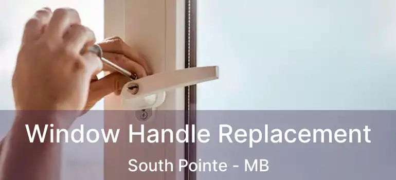  Window Handle Replacement South Pointe - MB