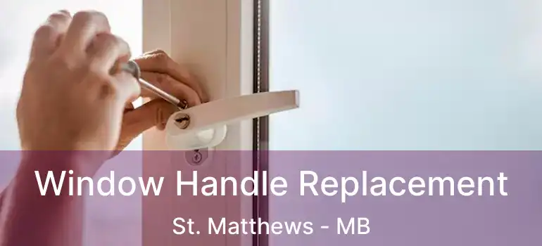  Window Handle Replacement St. Matthews - MB