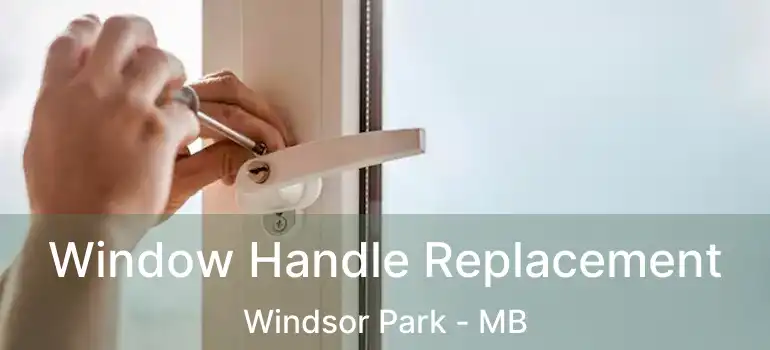  Window Handle Replacement Windsor Park - MB