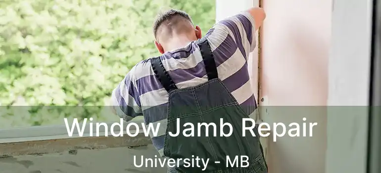  Window Jamb Repair University - MB