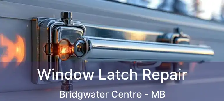 Window Latch Repair Bridgwater Centre - MB