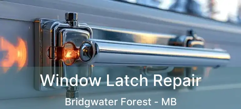  Window Latch Repair Bridgwater Forest - MB