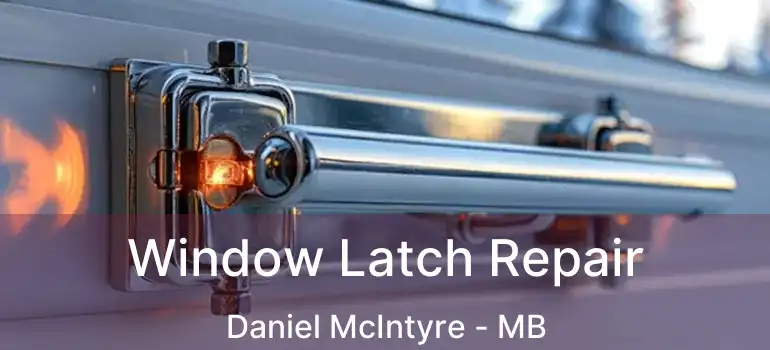  Window Latch Repair Daniel McIntyre - MB