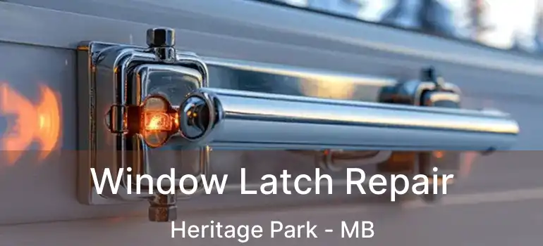  Window Latch Repair Heritage Park - MB