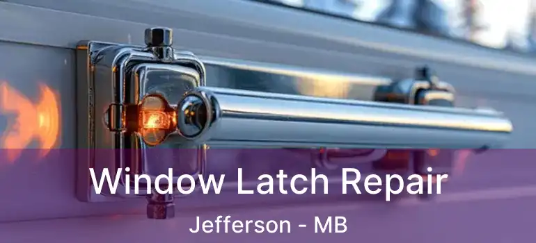  Window Latch Repair Jefferson - MB