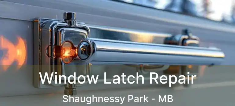  Window Latch Repair Shaughnessy Park - MB