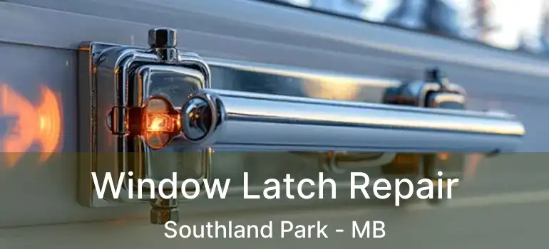  Window Latch Repair Southland Park - MB