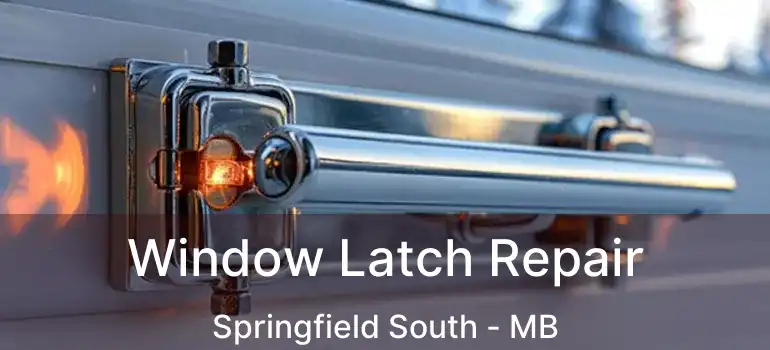  Window Latch Repair Springfield South - MB
