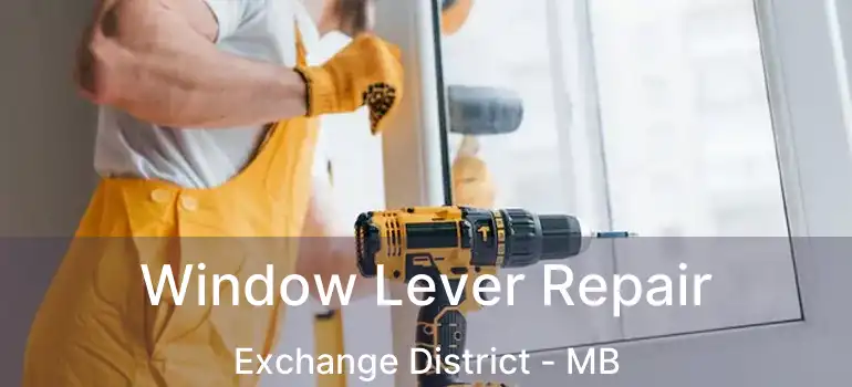 Window Lever Repair Exchange District - MB