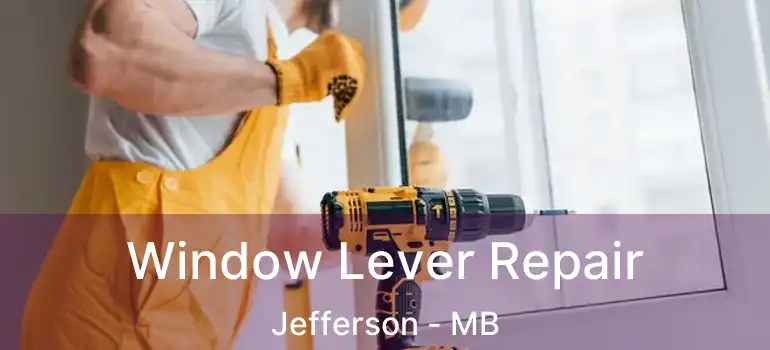  Window Lever Repair Jefferson - MB
