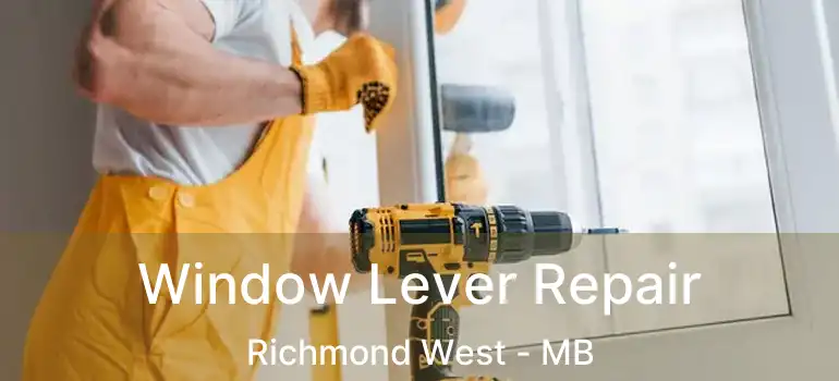  Window Lever Repair Richmond West - MB