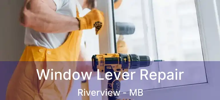  Window Lever Repair Riverview - MB