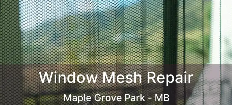  Window Mesh Repair Maple Grove Park - MB